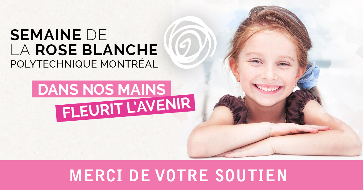 Semaine de la rose blanche : MERCI de faire fleurir l’avenir